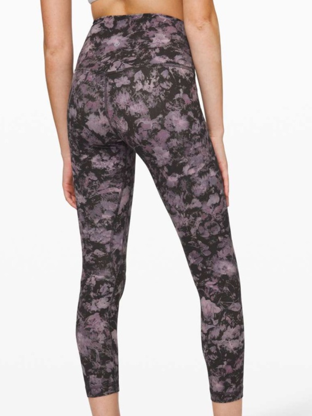 Lululemon Athletica Align Pant II 25" Floral Illusion Ice Grey Multi